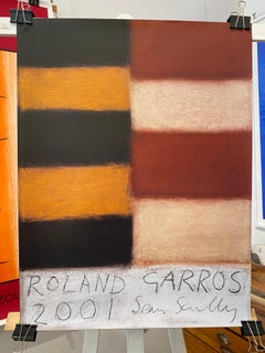Official Original Roland Garros Tennis Poster, 2001