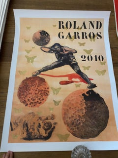 Official Original Roland Garros Tennis Poster, 2010