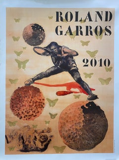 Official Original Roland Garros Tennis Poster, 2010