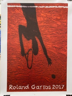 Official Original Roland Garros Tennis Poster, 2017