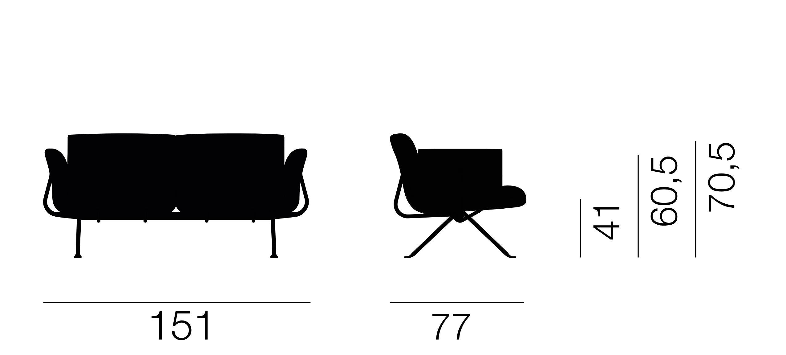 Tissu Canapé 2 places Officina par Ronan and Erwan Bouroullec en vente