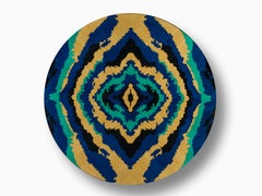 Officina, Tavolo da pranzo impiallacciato con finitura Mimetica