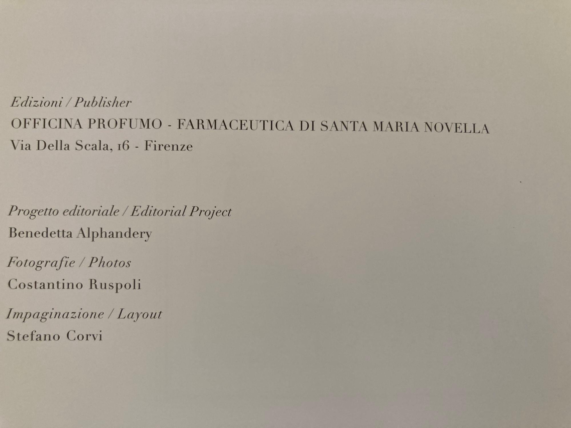Paper Officina Profumo Farmaceutica di Santa Maria Novella Hardcover Photography book For Sale