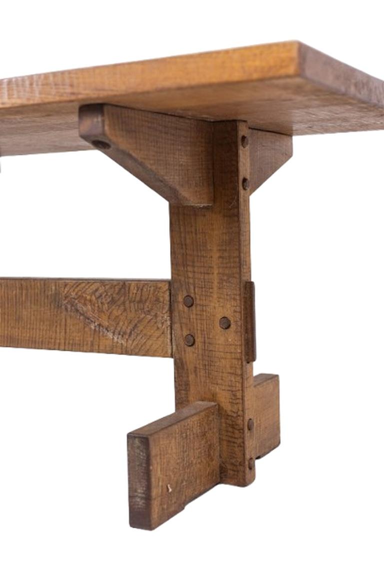 Fin du 20e siècle Officina Rivadossi, table et 4 chaises de style brutaliste. Italie, vers 1970 en vente