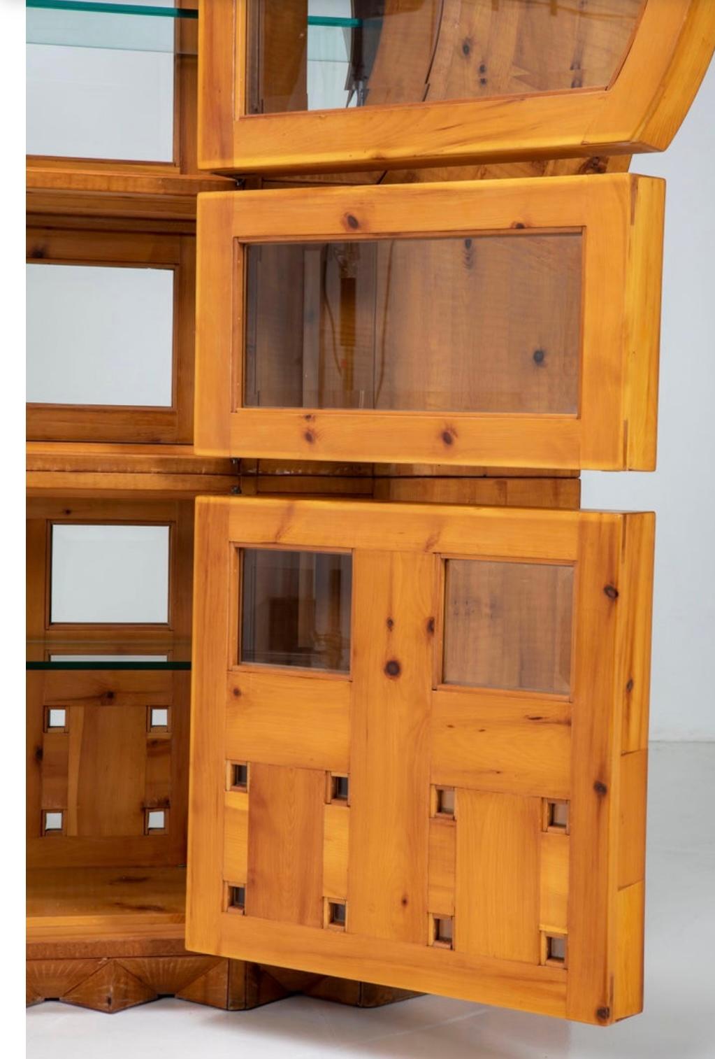 Officina Rivadossi credenza cabinet monumentale Design italiano anni '70 Late 20th Century en venta