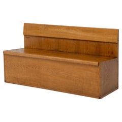 Retro Officina Rivadossi Oak Bench, Italy 1970s