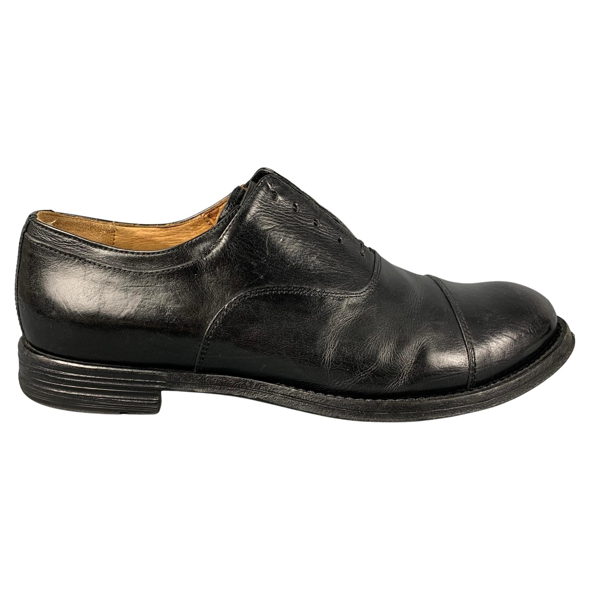 OFFICINE CREATIVE Size 8 Black Leather Lace Up Shoes