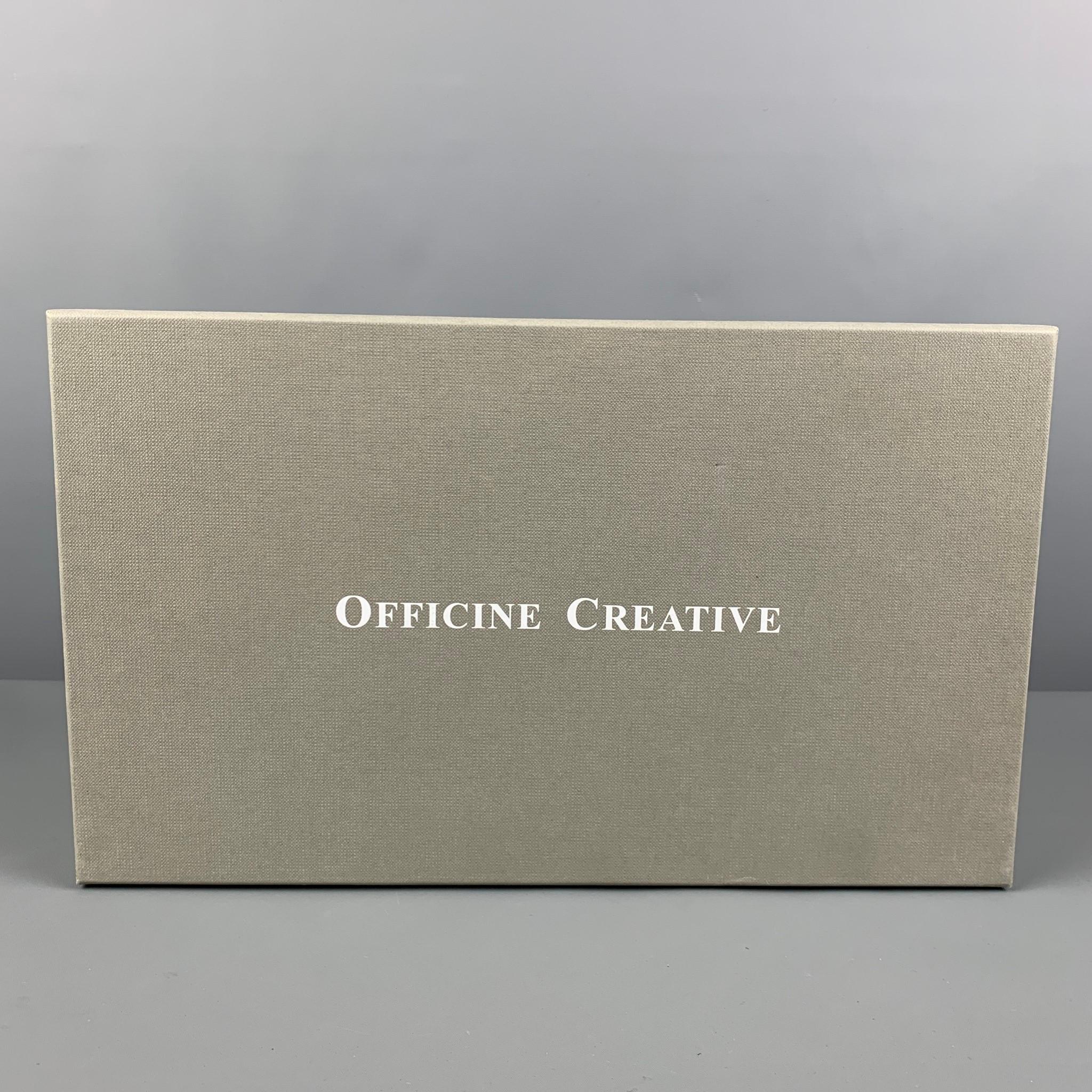 OFFICINE CREATIVE Size 9 Brown Leather Slide Sandals 4
