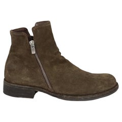Officine Creative Zip Detailed Suede Ankle Boots Eu 37 Uk 4 Us 7