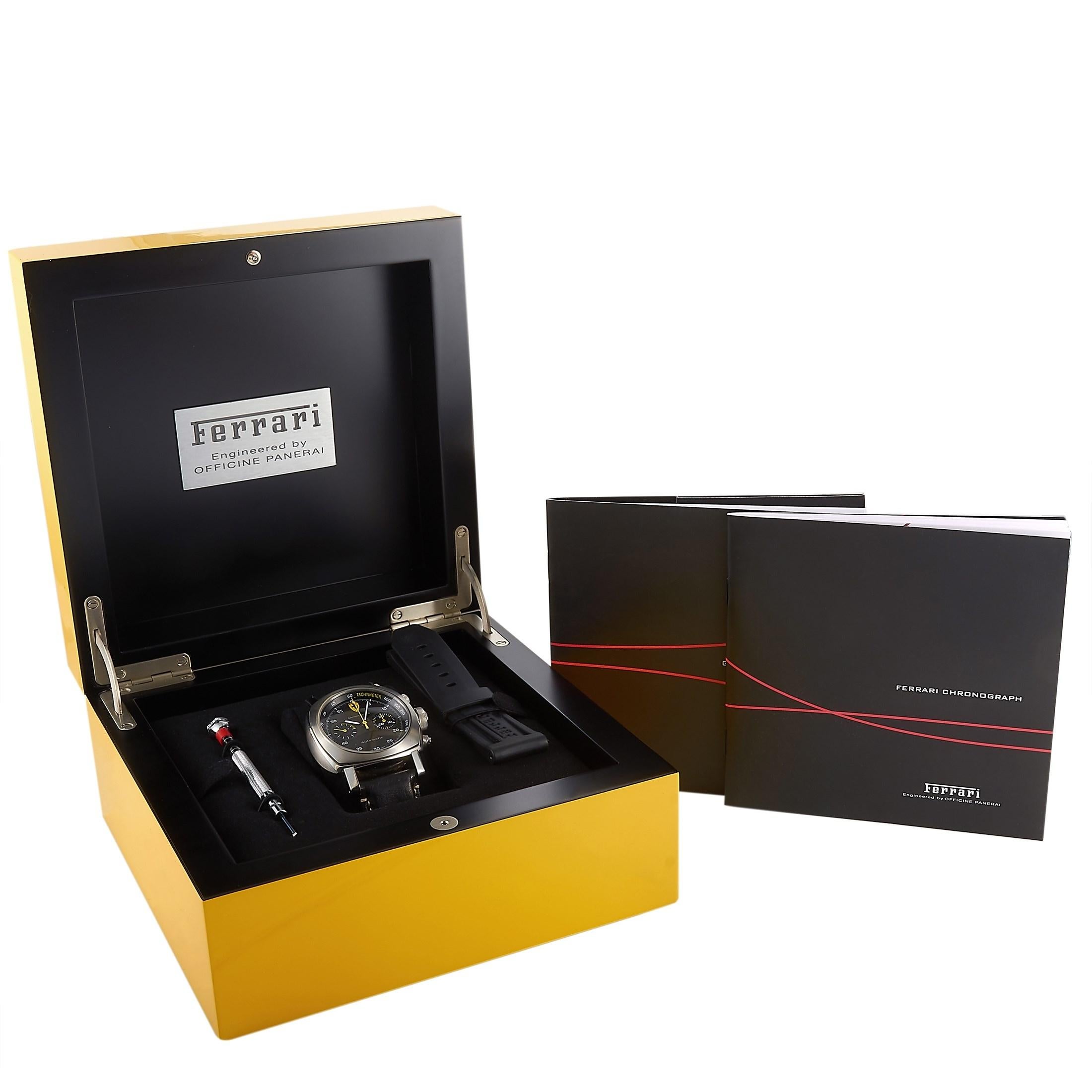 Officine Panerai Ferrari Scuderia Chronograph Watch Model FER00008 1
