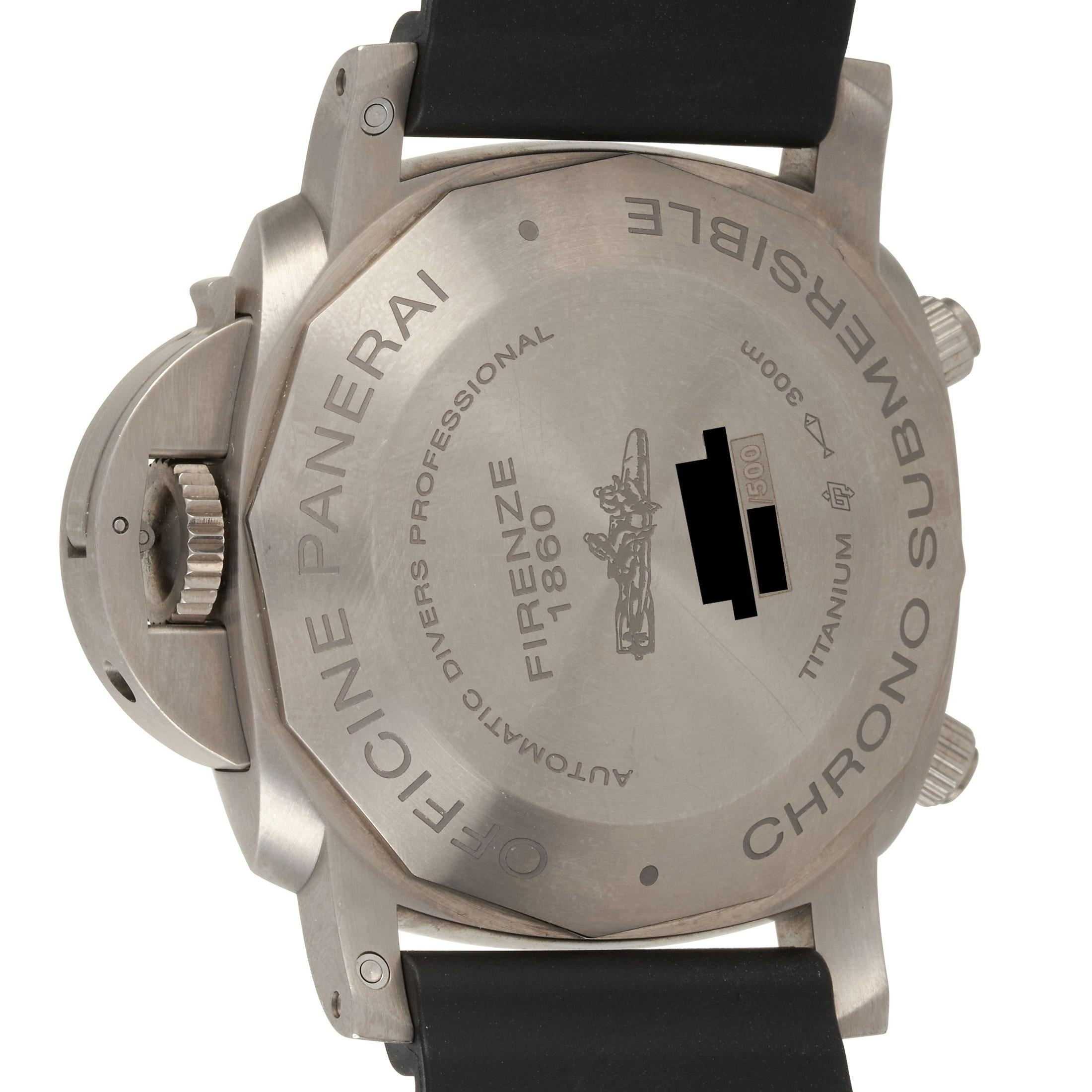 Men's Officine Panerai Luminor Submersible 1950 3 Days Flyback Chronograph PAM00615
