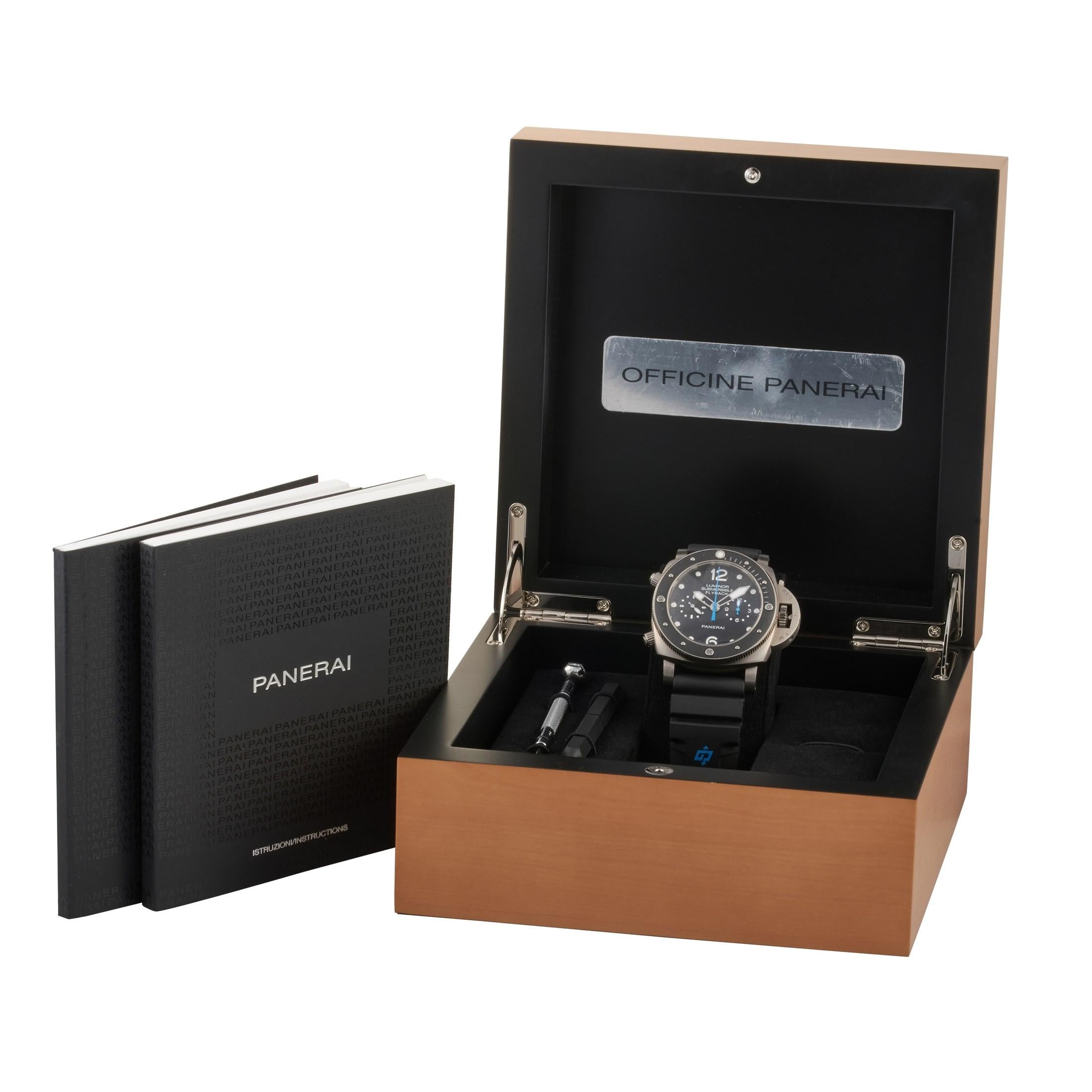Officine Panerai Luminor Submersible 1950 3 Days Flyback Chronograph PAM00615 2