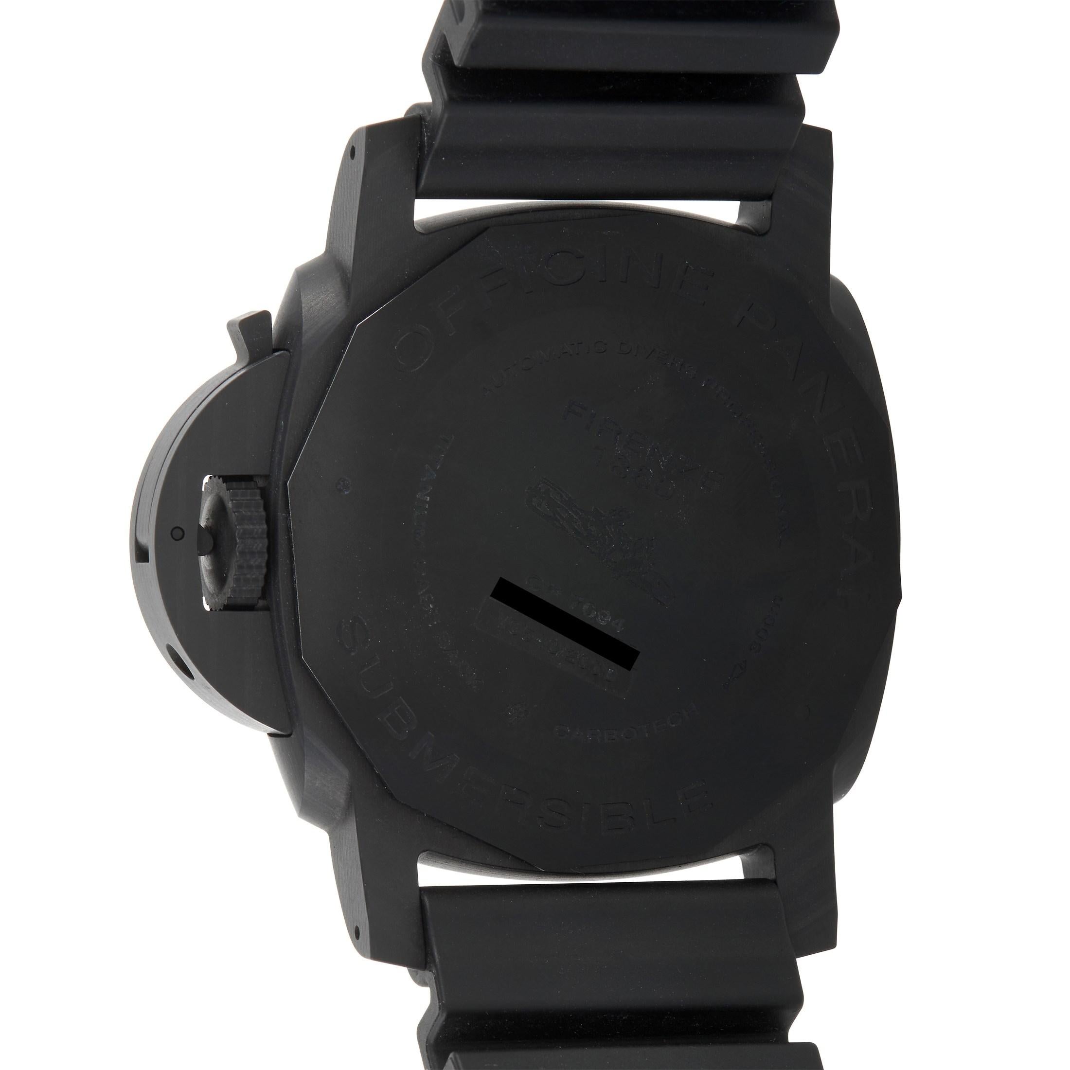Men's Officine Panerai Luminor Submersible Carbotech Automatic Watch PAM01616
