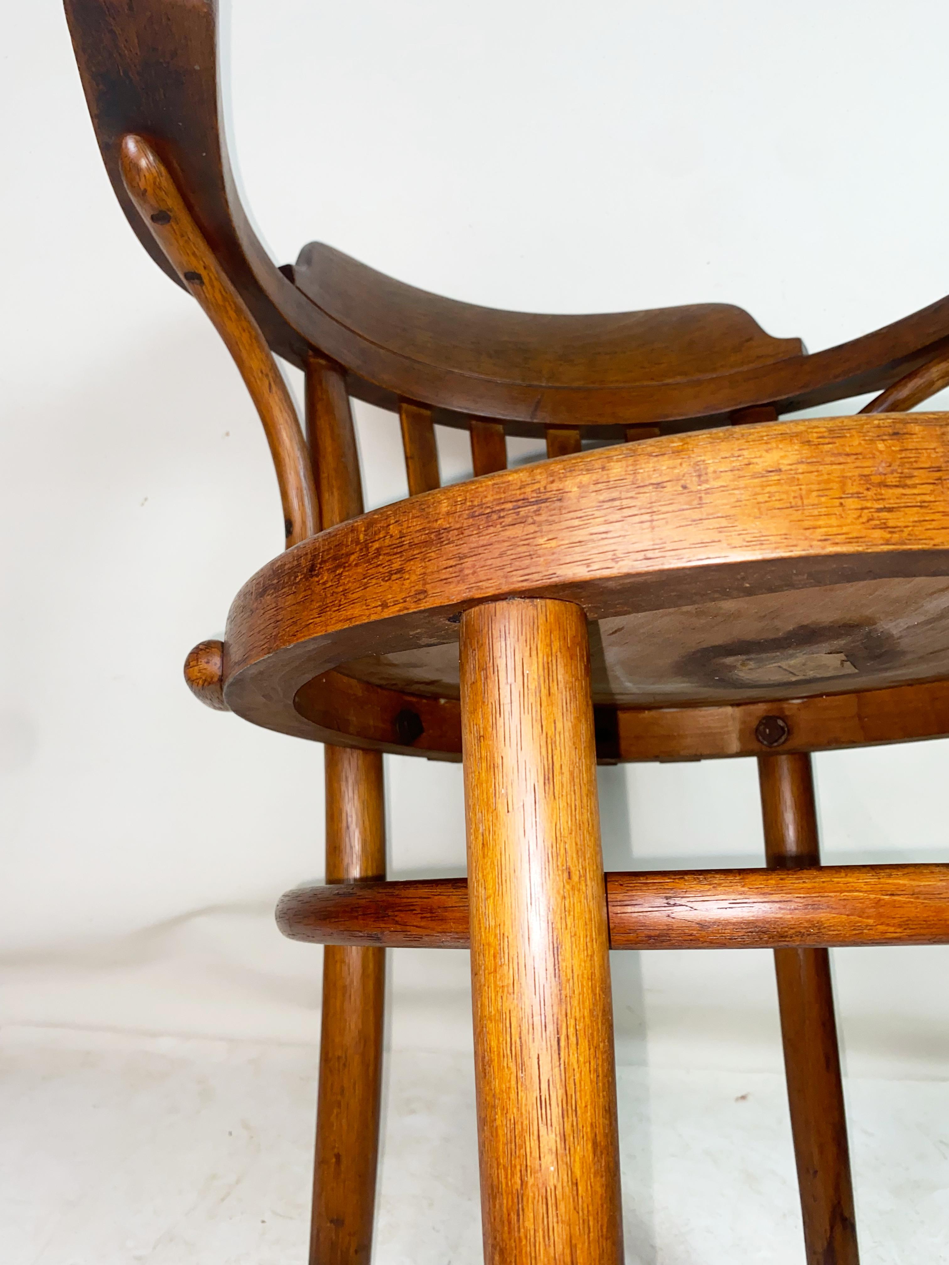 Offiece Armchait Thonet Nr.13, 1920er Jahre (20. Jahrhundert) im Angebot