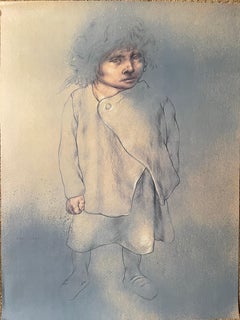 Offset Lithograph Drawing from "Portfolio" by Rafael Coronel, 1978