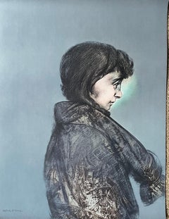 Offset Lithograph Drawing from "Portfolio" by Rafael Coronel, 1978