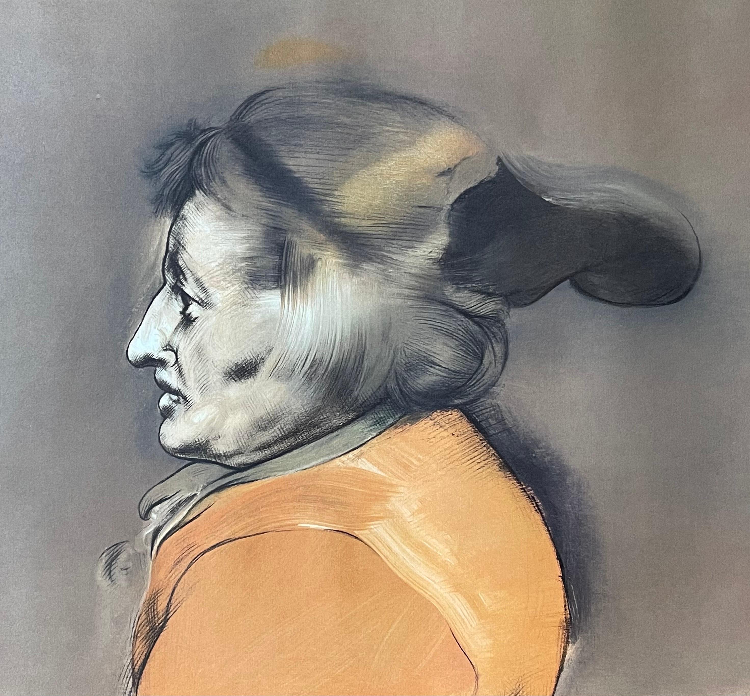 Offset-Lithographie, Zeichnung aus „Portfolio“ von Rafael Coronel, 1978 im Zustand „Gut“ im Angebot in San Diego, CA