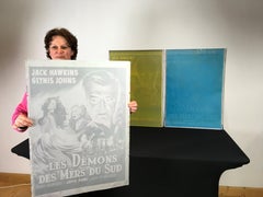 Offset Plate Film The Seekers, Land of Fury Film Offset Plate, 1950s