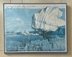 Offset Print of Wrapped Trees Signed by Christo Javacheff and Jeanne-Claude 1997