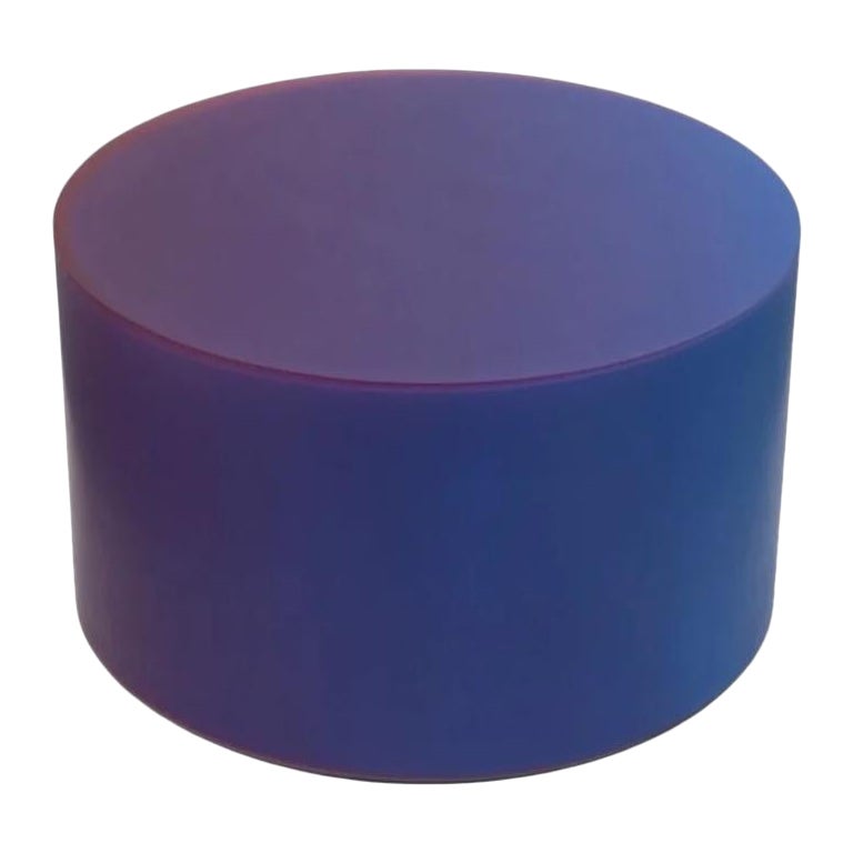 OFFSET SHIFT Epoxy Resin Modern Coffee Table in Gradient Purple-Blue by Facture For Sale