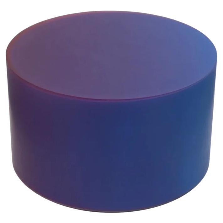 Table basse OFFSET SHIFT en résine violet-bleu par Facture REP par Tuleste Factory