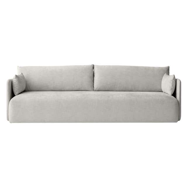 Tailor Lounge Sofa by Rui Alves, Natural Oak with Light Grey Fabric at ...