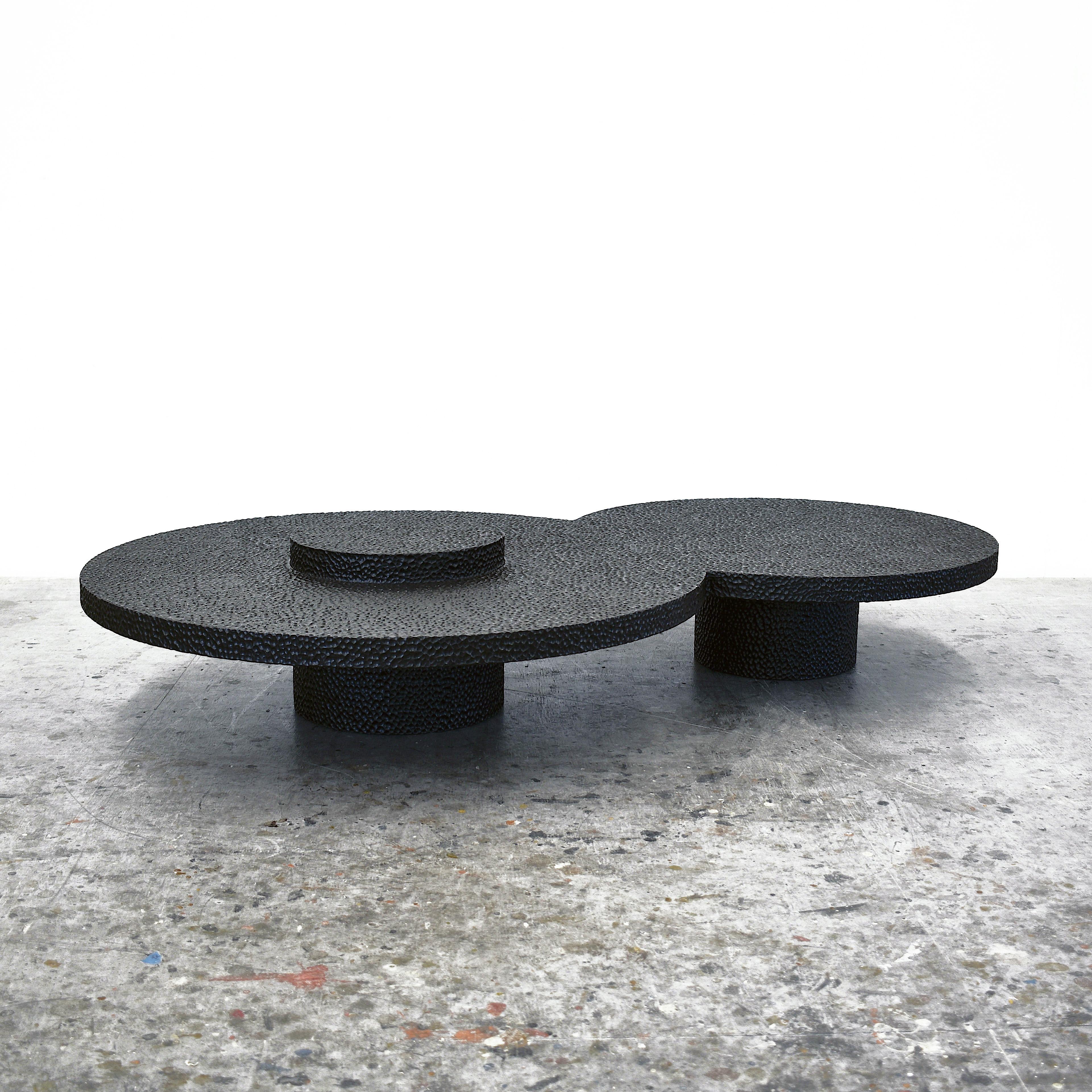 Modern Offset Table Sculpted by John Eric Byers For Sale