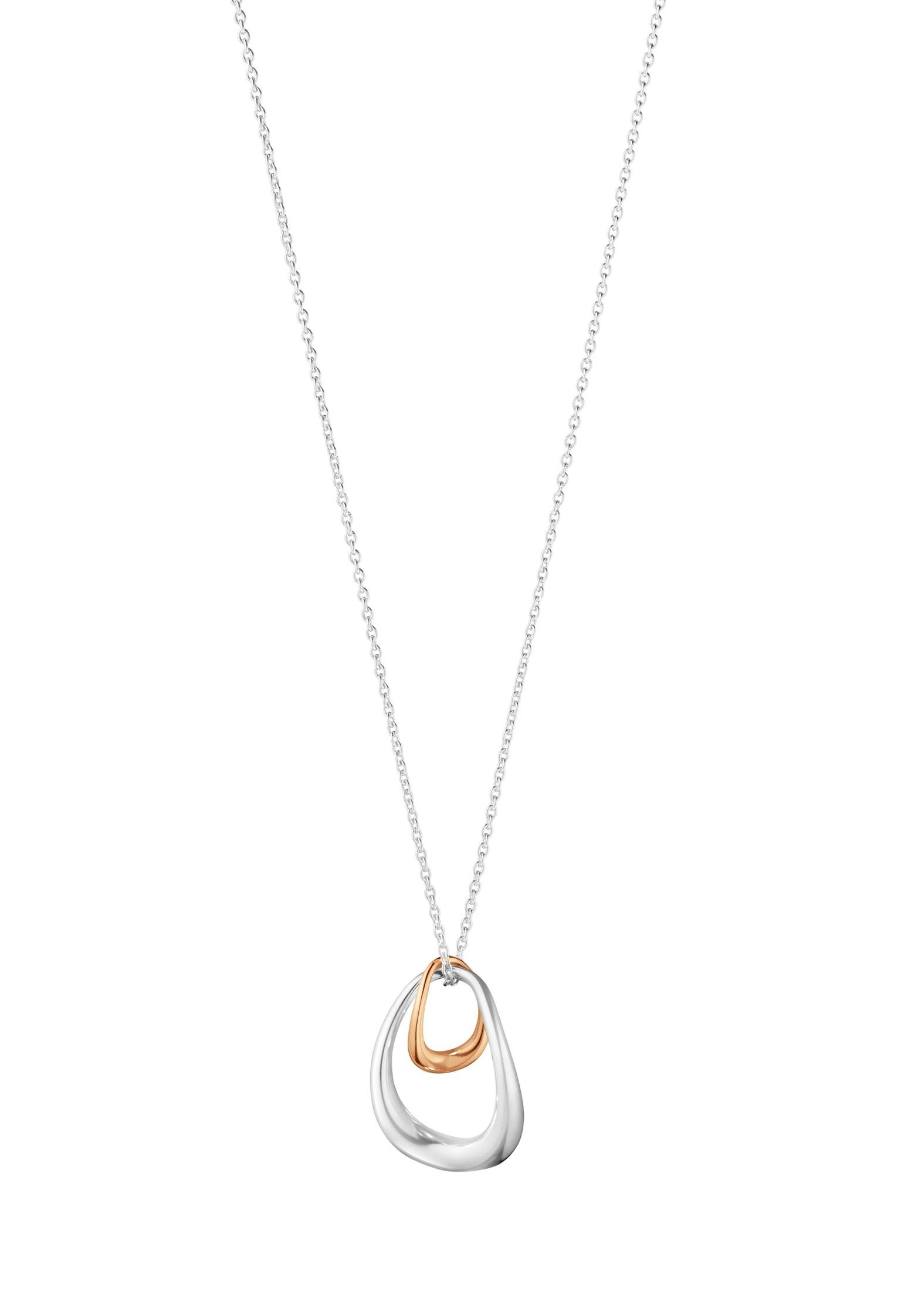 Modern Offspring Pendant 433B Silver, 18 Karat Rose Gold For Sale