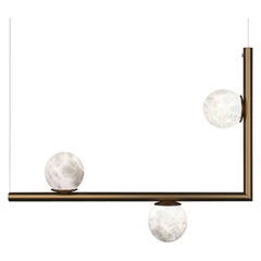 Lámpara Colgante Ofione 1 Bronce by Alabastro Italiano