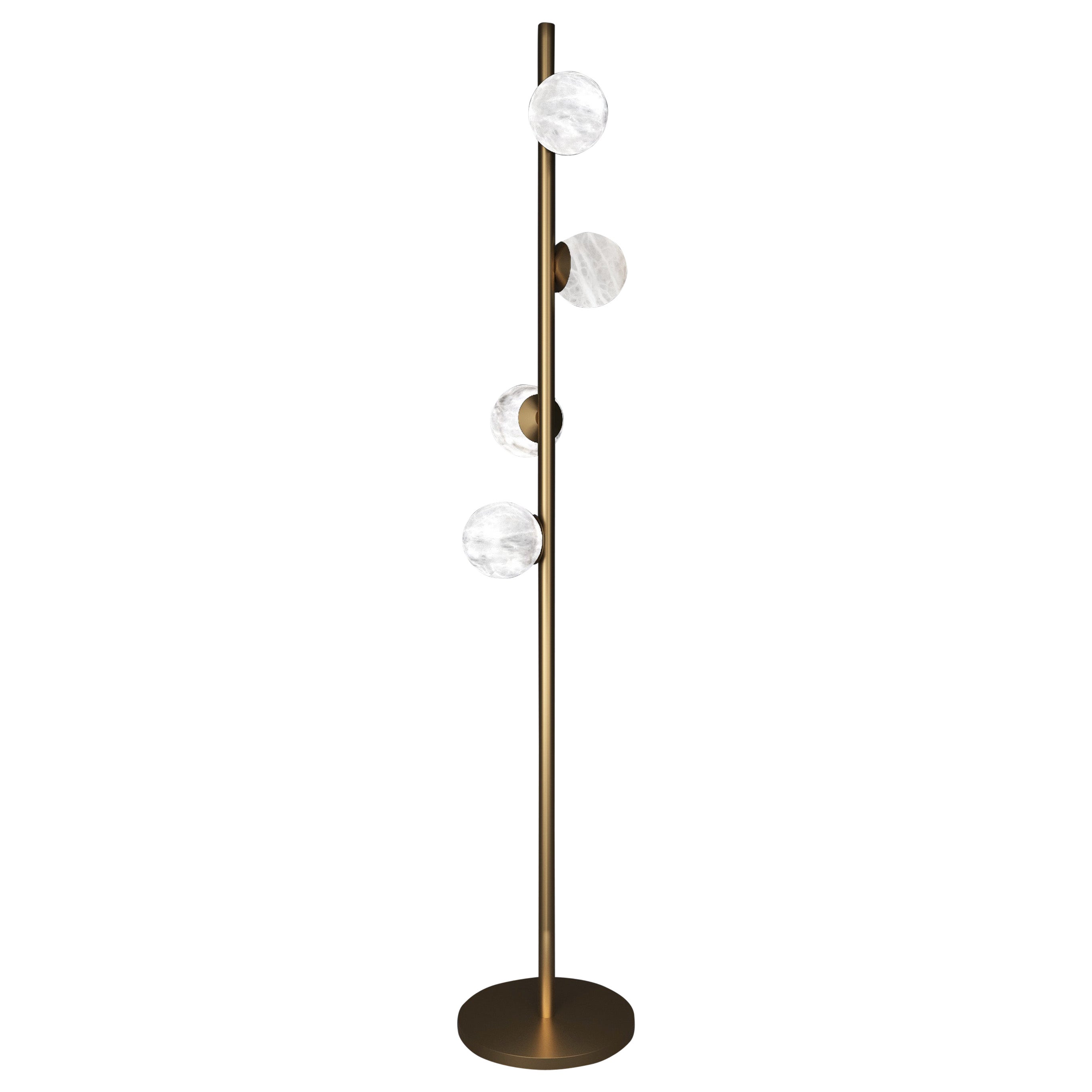 Lampadaire Ofione en bronze par Alabastro Italiano