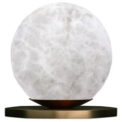 Lampada da tavolo Ofione in bronzo di Alabastro Italiano