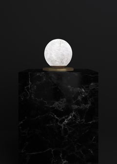 Ofione Brushed Burnished Metal Table Lamp by Alabastro Italiano