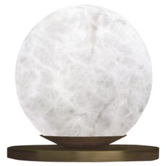 Lámpara de mesa Ofione de metal bruñido by Alabastro Italiano