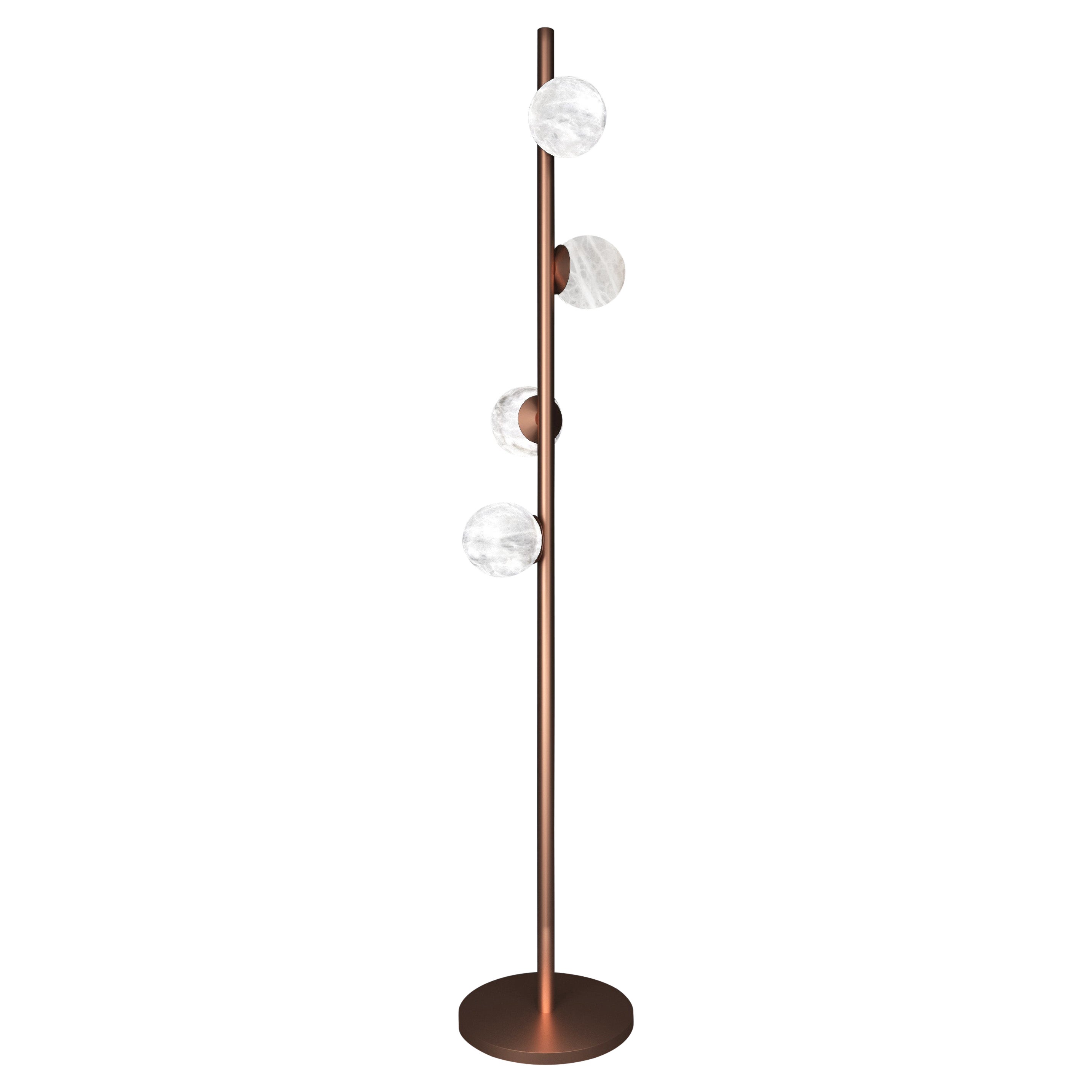 Ofione Copper Floor Lamp by Alabastro Italiano