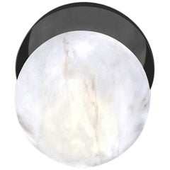 Ofione Glänzende schwarze Metallapplikation von Alabastro Italiano