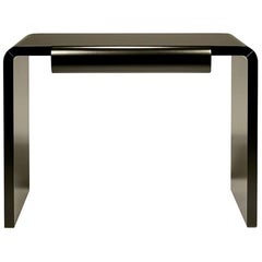 Ofir Contemporary and Customizable Desk in Grey Partridge Eye by Luísa Peixoto