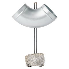 O.F.I.S Series, Reclaimed Tubular Steel Table Lamp by Lucas Muñoz Muñoz