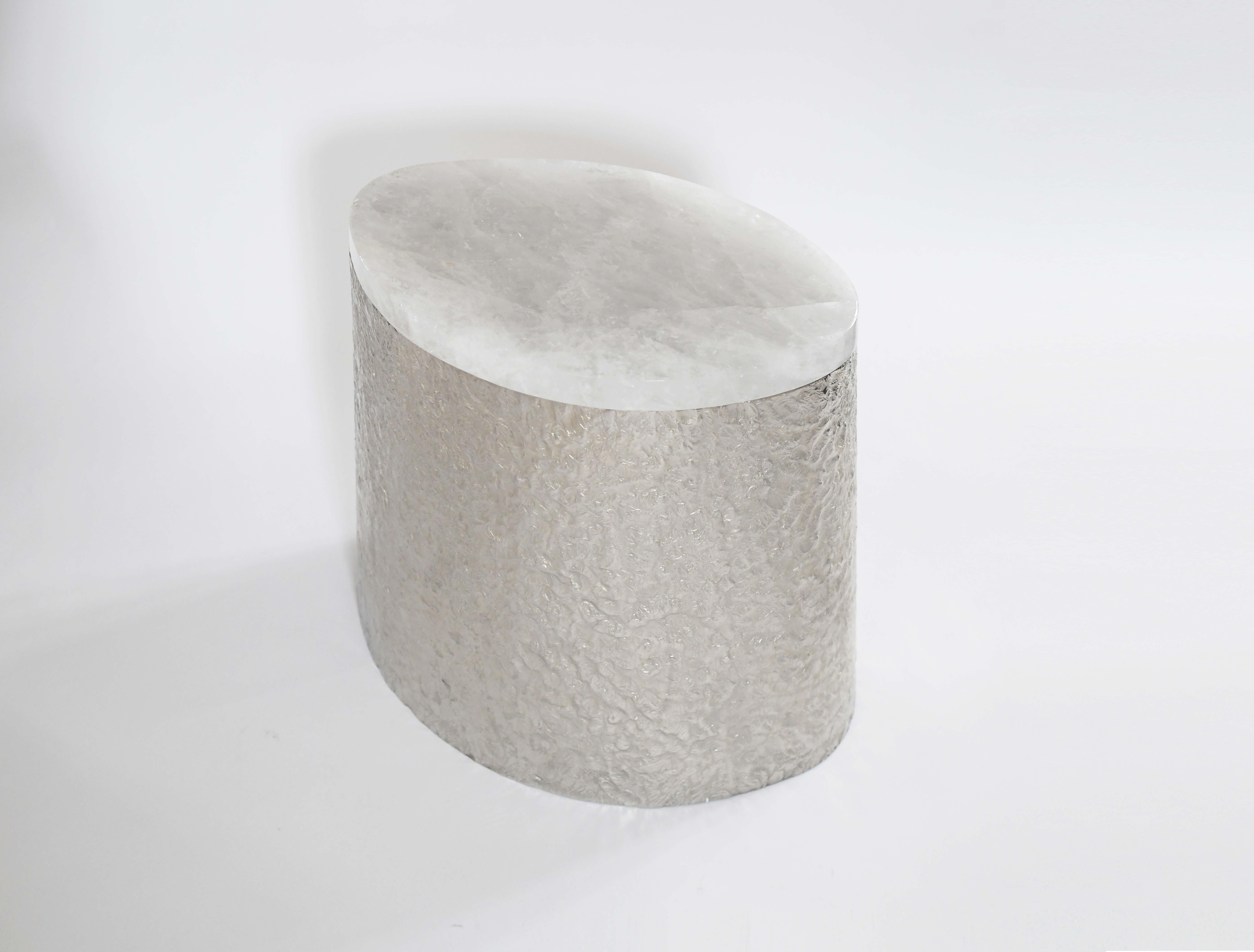 Contemporary OFN Rock Crystal Cocktail Tables by Phoenix For Sale