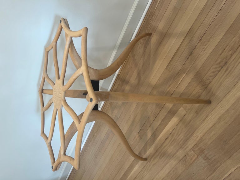 OFS Custom Sculptural Wood Carved Table Base For Sale at 1stDibs