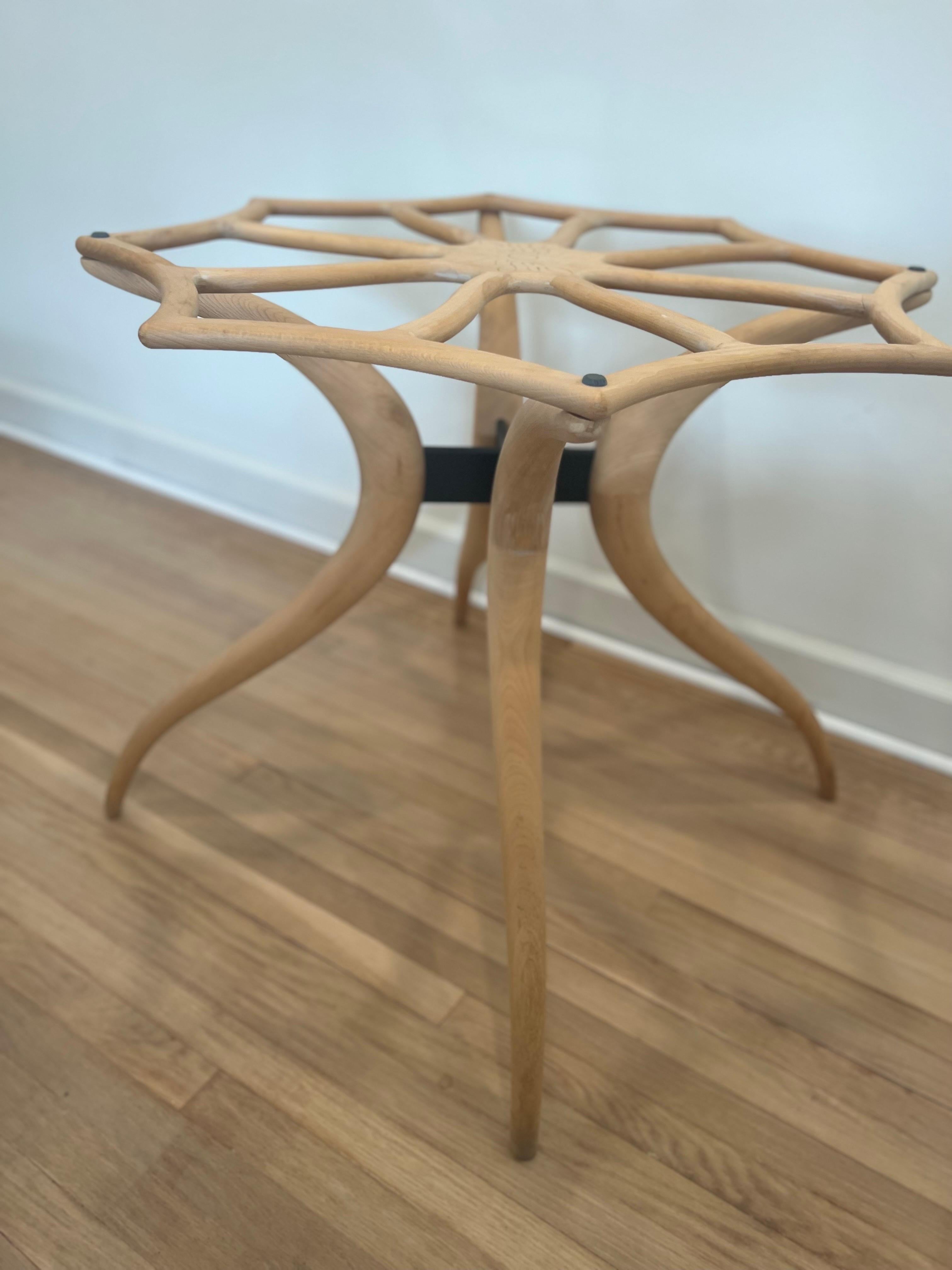 OFS Custom Sculptural Wood Carved Table Base For Sale 3