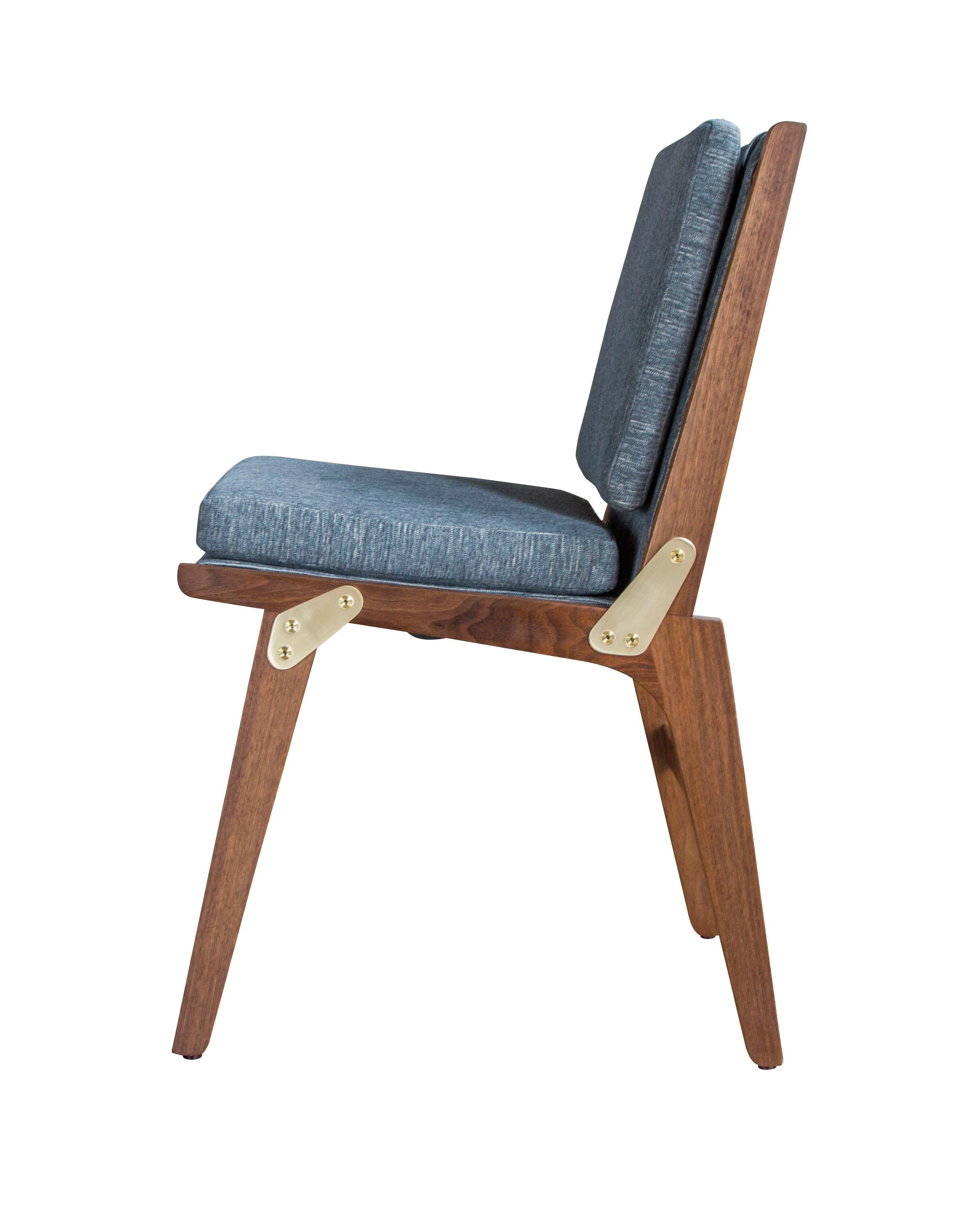 Modern O.F.S. Dining Chair in Oiled Walnut - handcrafted by Richard Wrightman Design