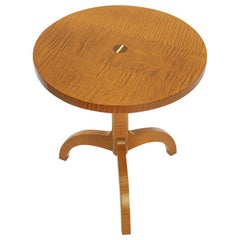 O&G Studio Tripod Table in Gilt Stain on Tiger Maple 'Cocktail or Side Table'