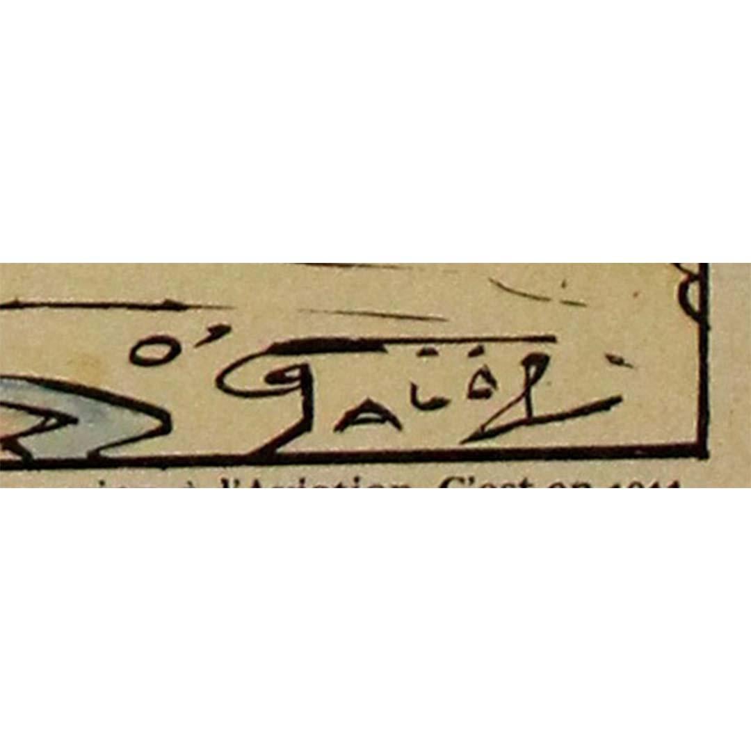 1915 Imagerie d'Épinal N. 15 de O'Galop para la gesta final de Roland Garros en venta 2