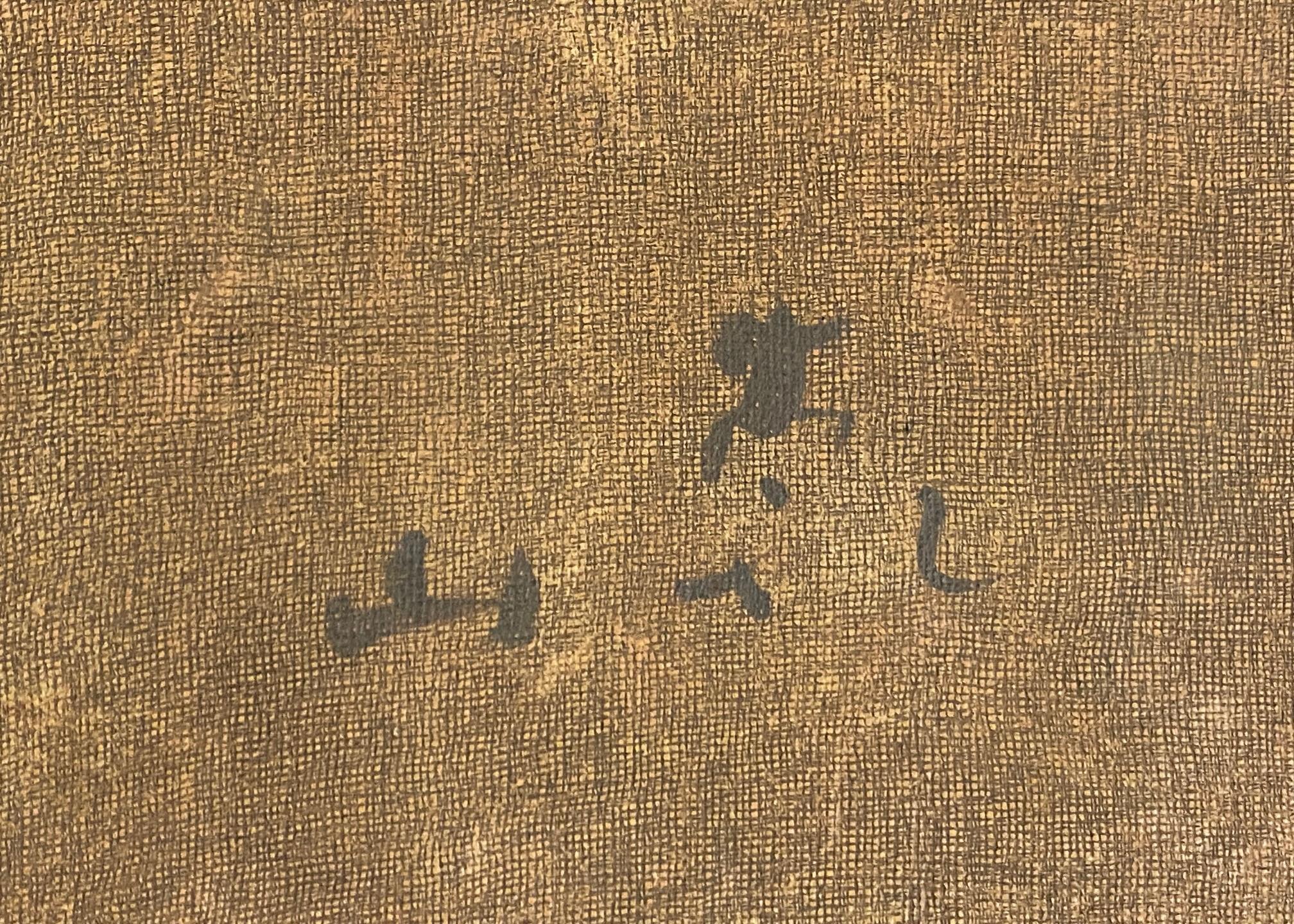 Ogata Kenzan Bandeja de cerámica japonesa Edo pintada a mano Plato de té con caja en venta 10