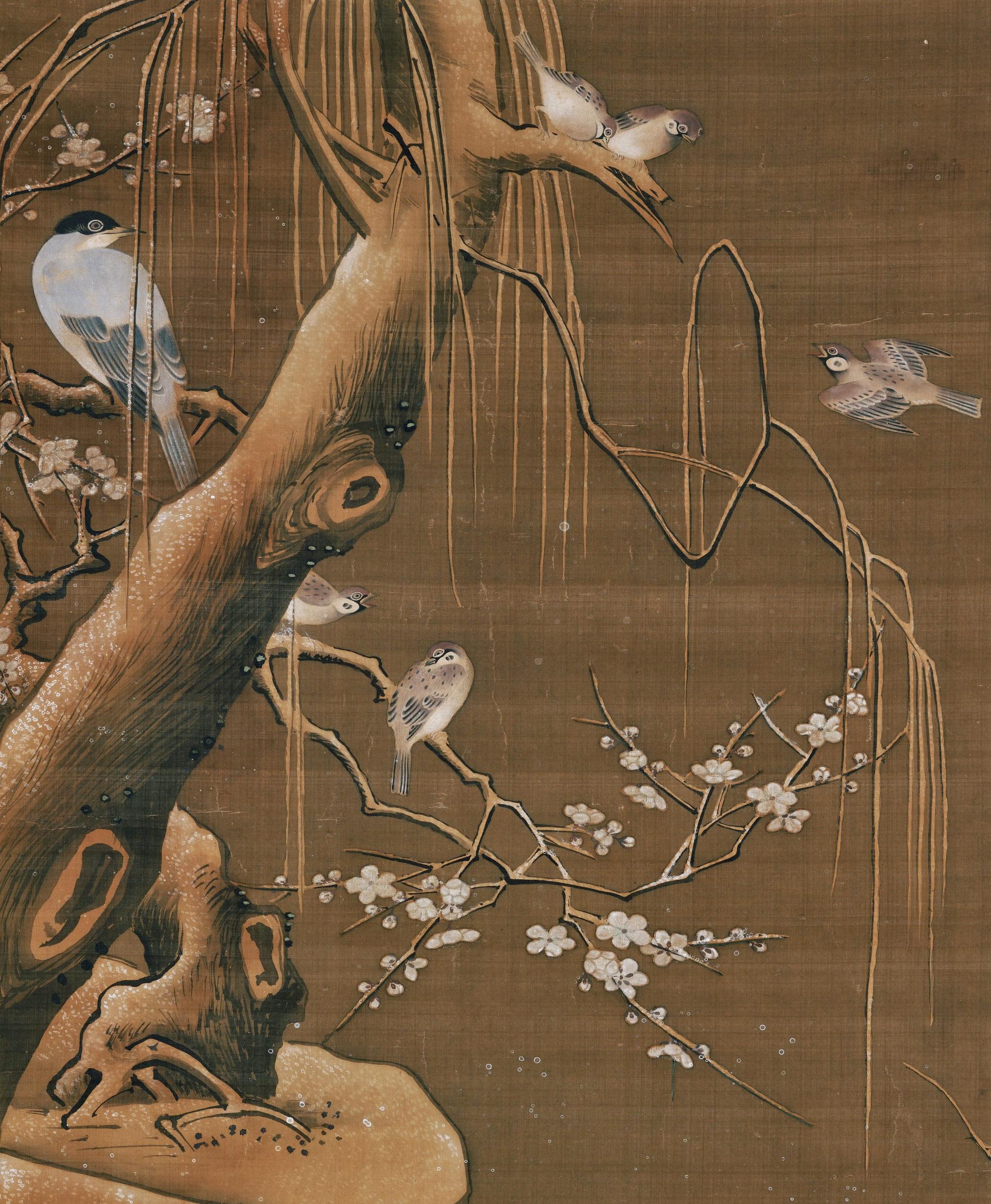 oiseaux peinture japonaise