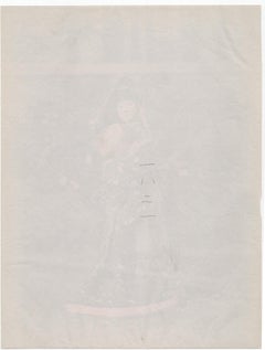 Japan – A costumed Geisha on stage - hand-colored photograph