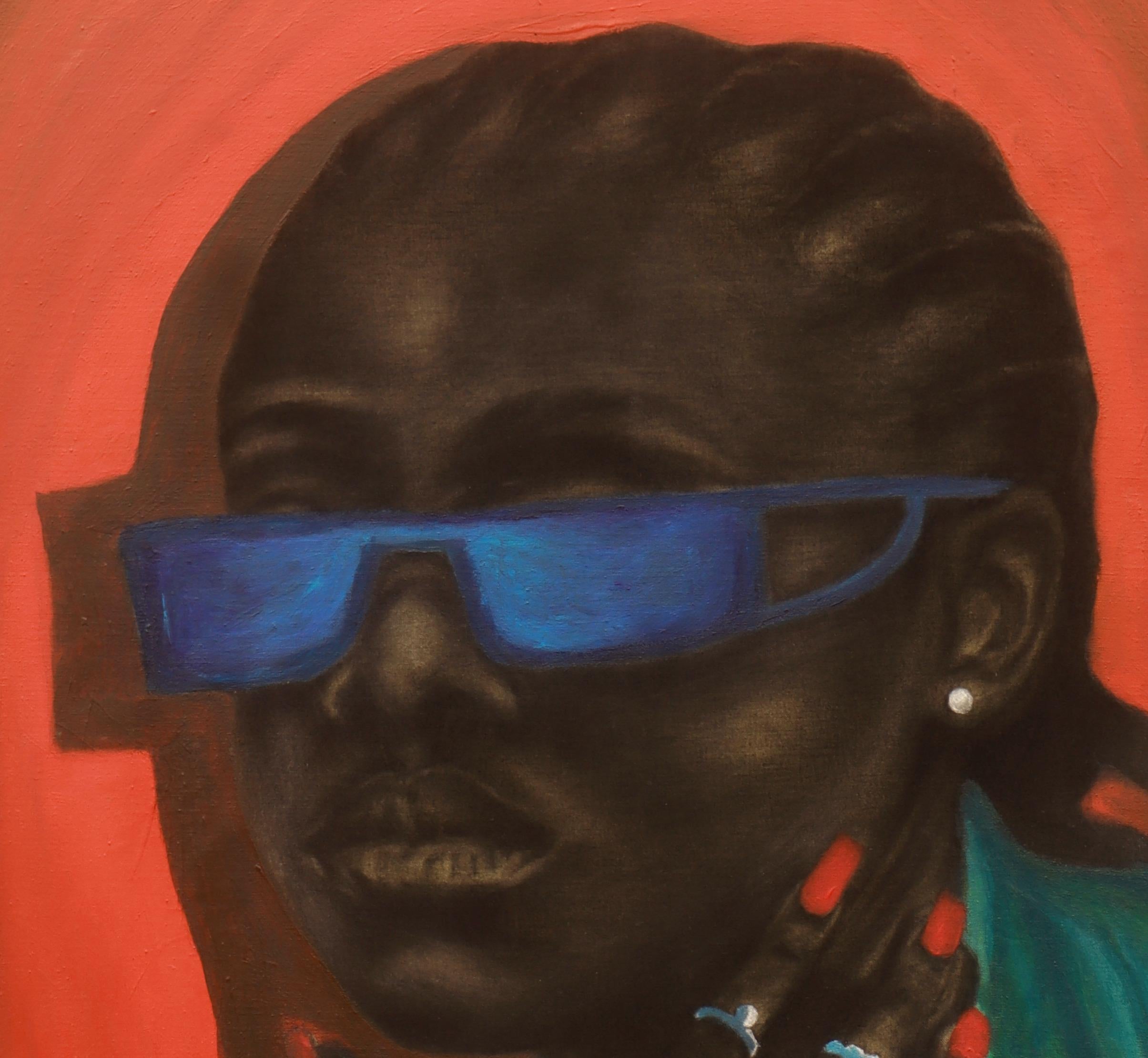 Untitled (Young Damsel) - Painting by Ogbonna Francis
