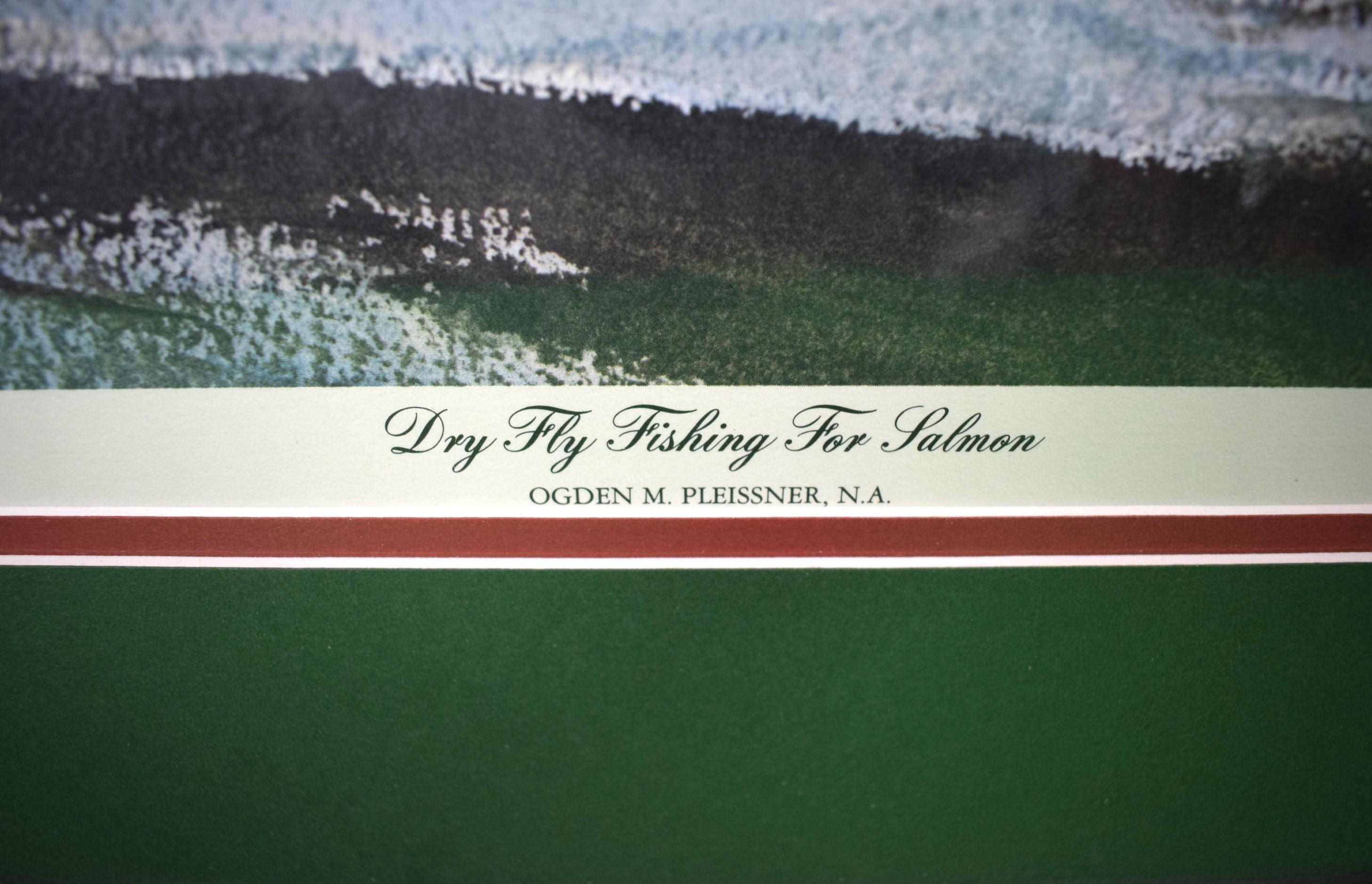 „Dry Fly Fishing For Salmon Print“ 1982 von Ogden M. Pleissner (SIGNED) im Angebot 2