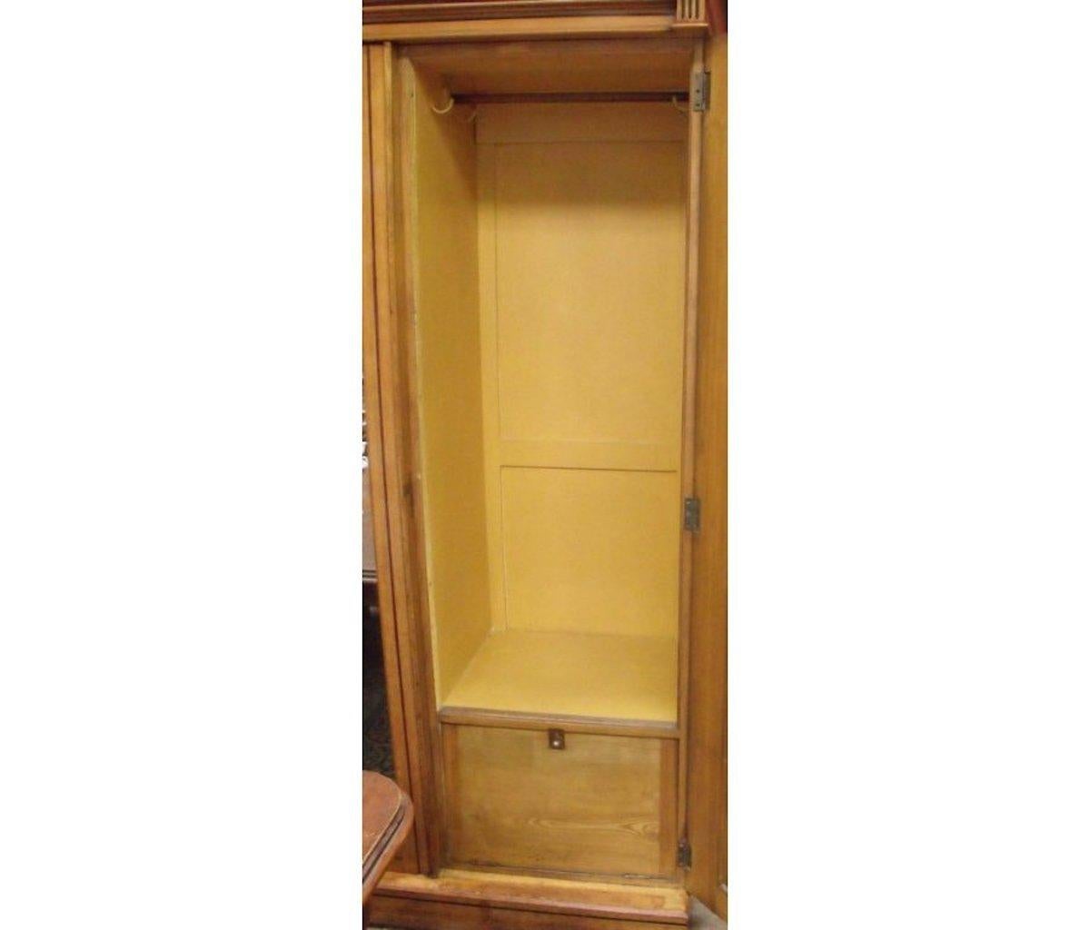 Ogdens of Manchester, An Aesthetic Movement Wardrobe & Matching Bedside Cabinet. In Good Condition For Sale In London, GB