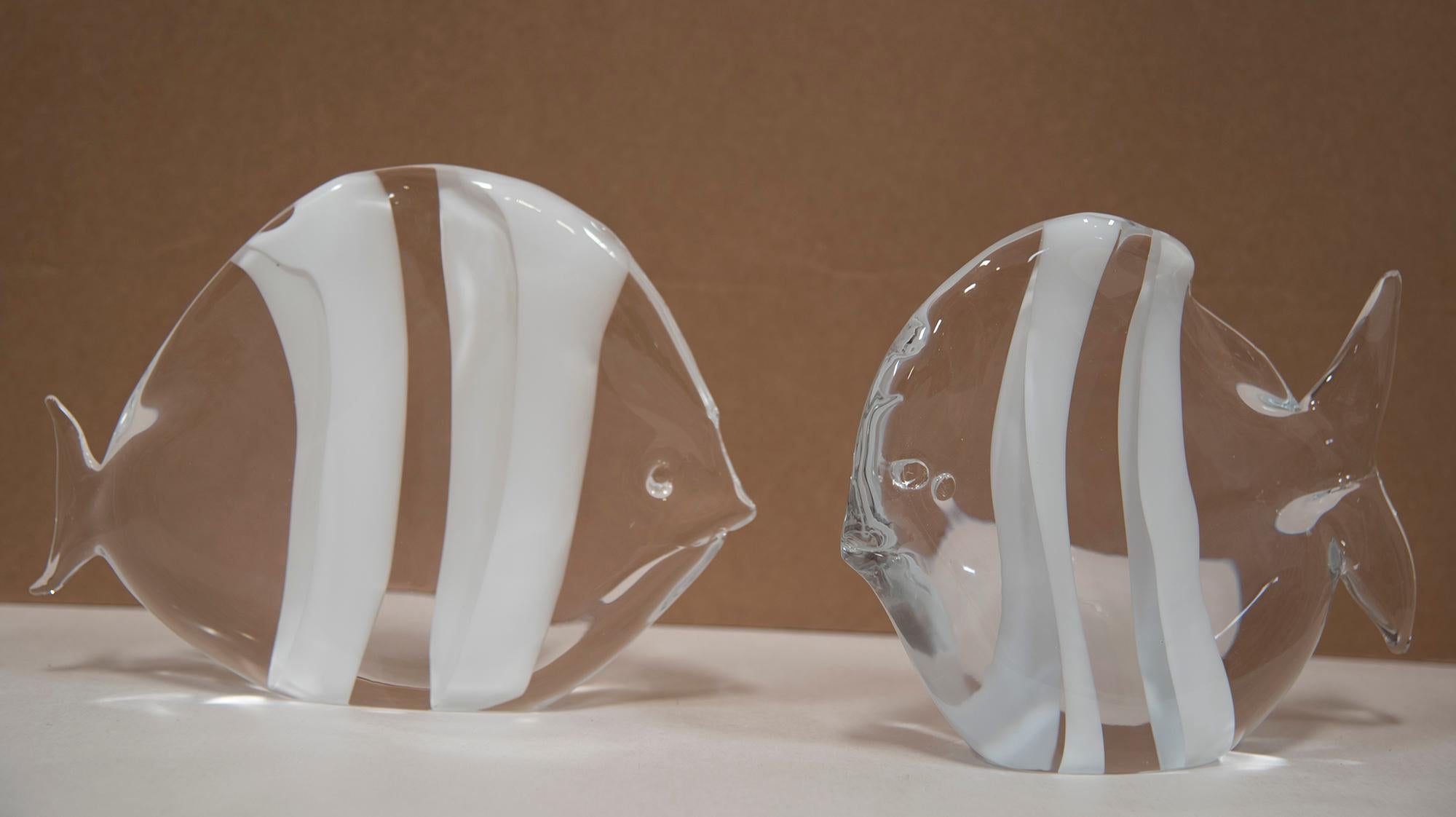 20th Century OGGETTI MURANO HAND-CRAFTED Glass Aquatic Sculptures For Sale